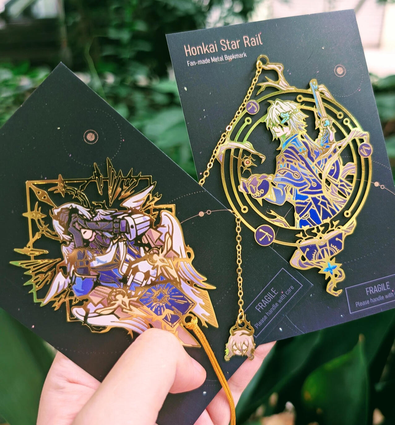 Fan Design Metal Bookmarks