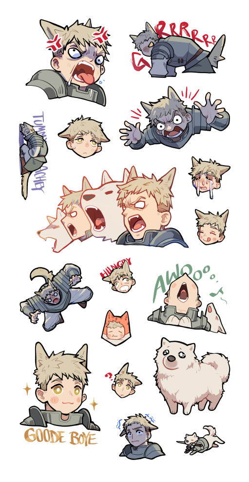 Art for Laios (Dungeon Meshi) Sticker sheet