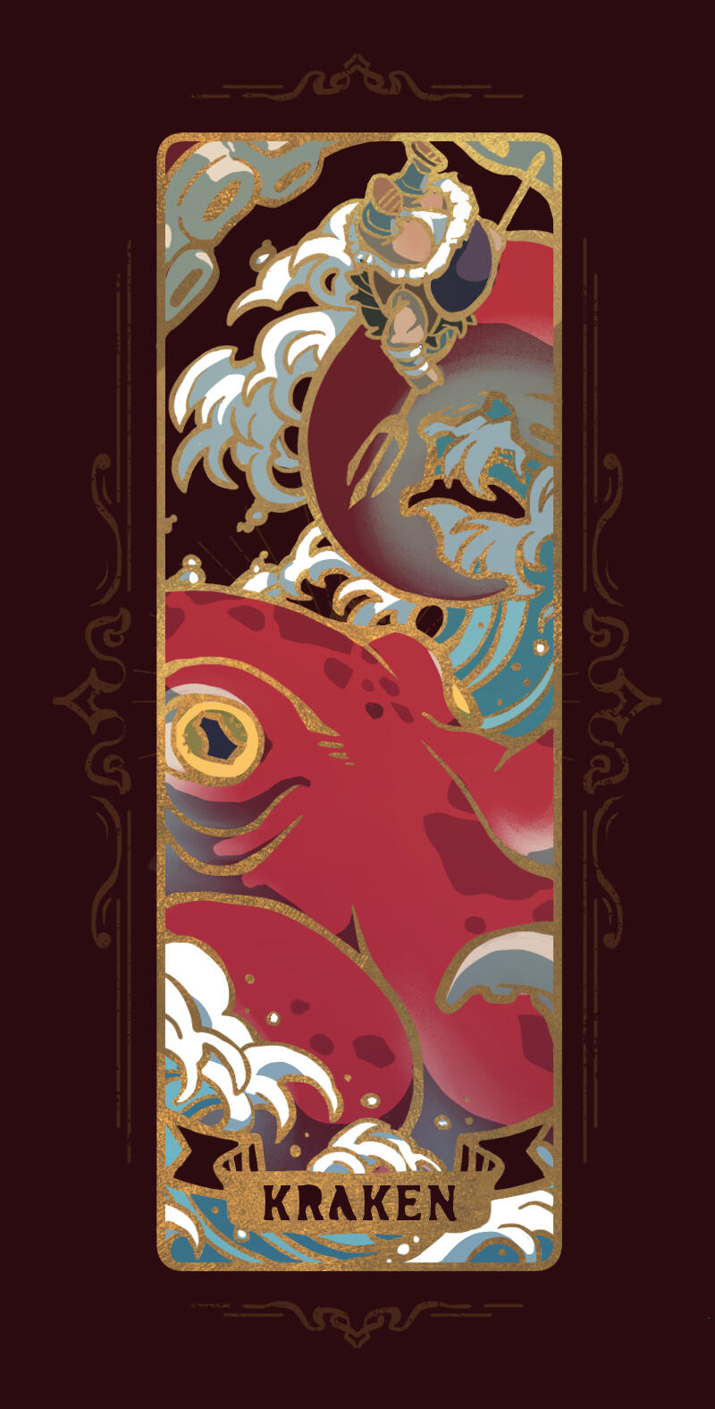 Bookmark - Kraken (Dungeon Meshi)