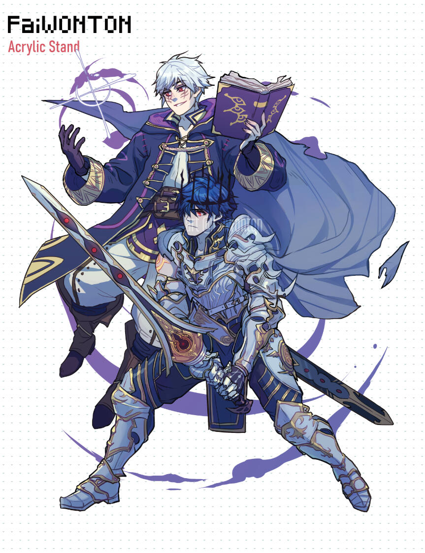 Acrylic Stand - Chrom and Robin Back