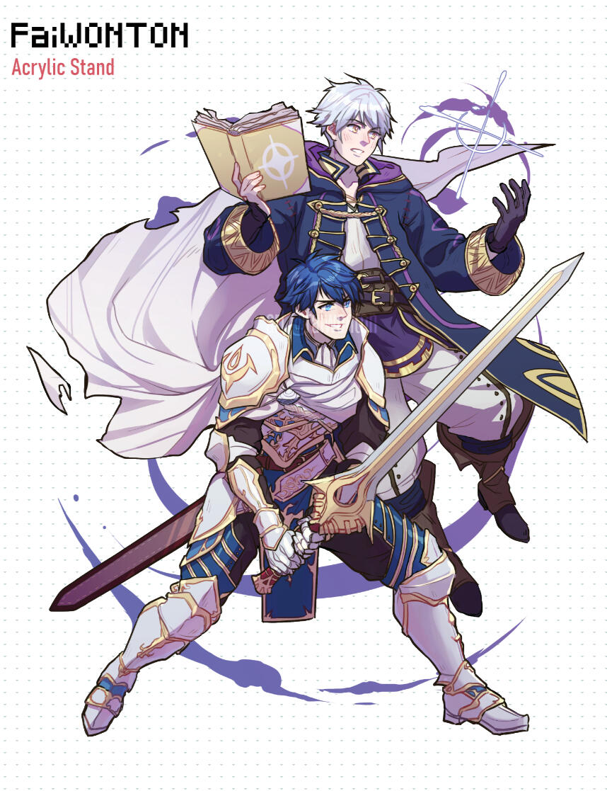 Acrylic Stand - Chrom and Robin Front