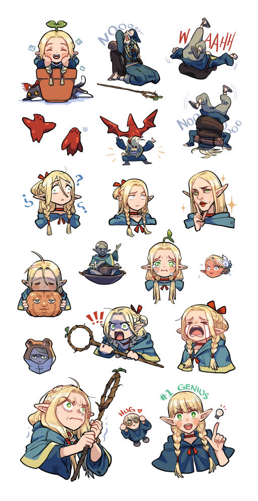 Art for Marcille (Dungeon Meshi) Sticker Sheet